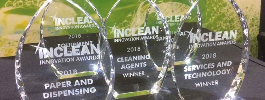 Bilden visar vinnare av INCLEAN Innovation Award 2018