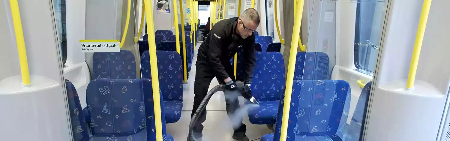 Ångtvätt Ångrengöring Textilöverdrag Sittdynor Lokaltrafik Tunnelbanan