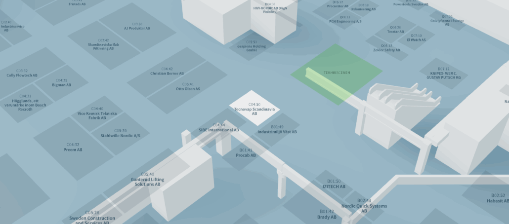 Hallkarta underhållsmässan Tecnovap