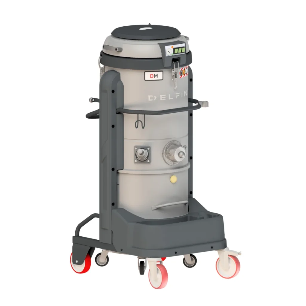 Delfin DM3 enfas industridammsugare, frontvy