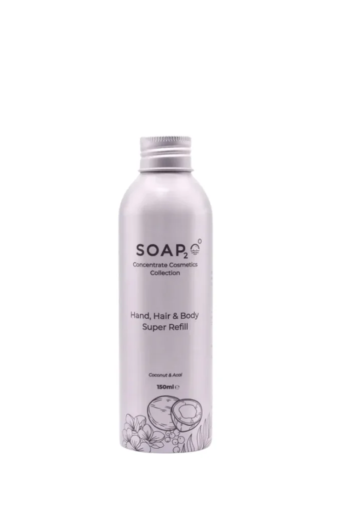 SOAP2O Liquid Hand, Hair & Body Super Refill 150 ml