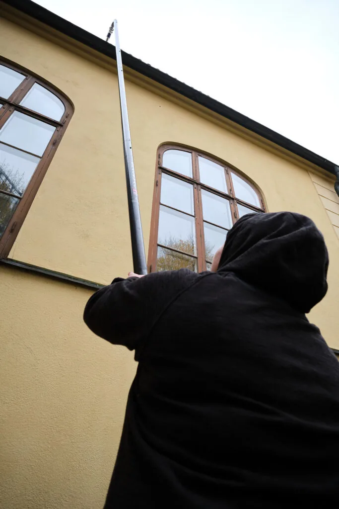 SpaceVac Gutter Lite i arbete